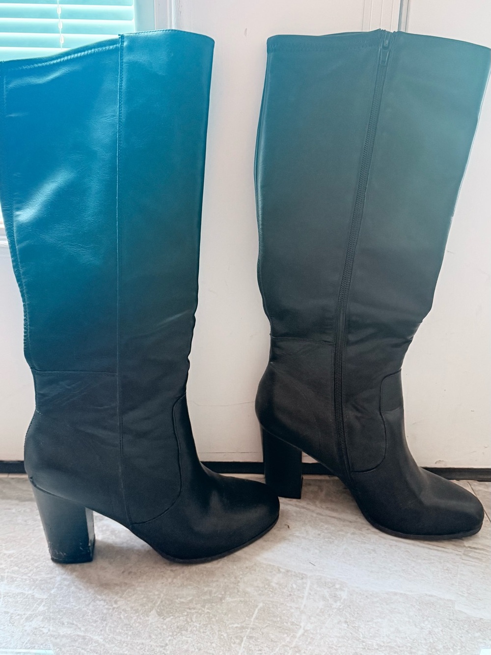 Style & Co. Black Knee-High Block Heel Boots